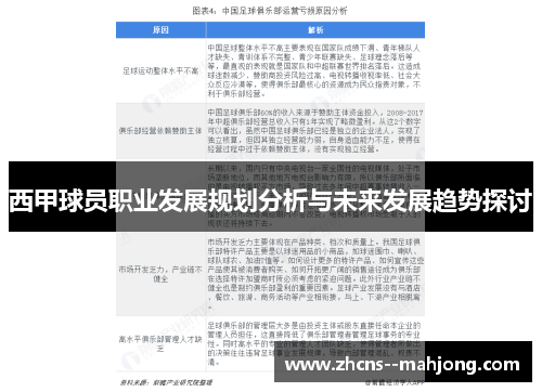西甲球员职业发展规划分析与未来发展趋势探讨
