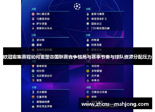 欧冠密集赛程如何重塑各国联赛竞争格局与赛季节奏与球队资源分配压力 欧冠密集赛程如何重塑各国联赛竞争格局与赛季节奏与球队资源分配压力