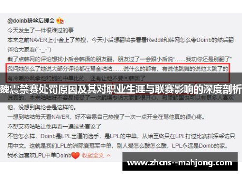 魏震禁赛处罚原因及其对职业生涯与联赛影响的深度剖析